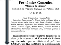 MARÍA DOLORES FERNÁNDEZ GONZÁLEZ 