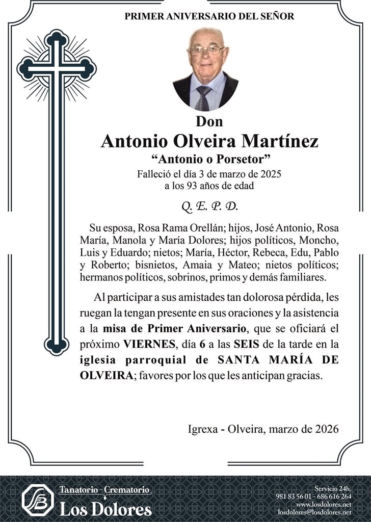ANTONIO OLVEIRA MARTÍNEZ