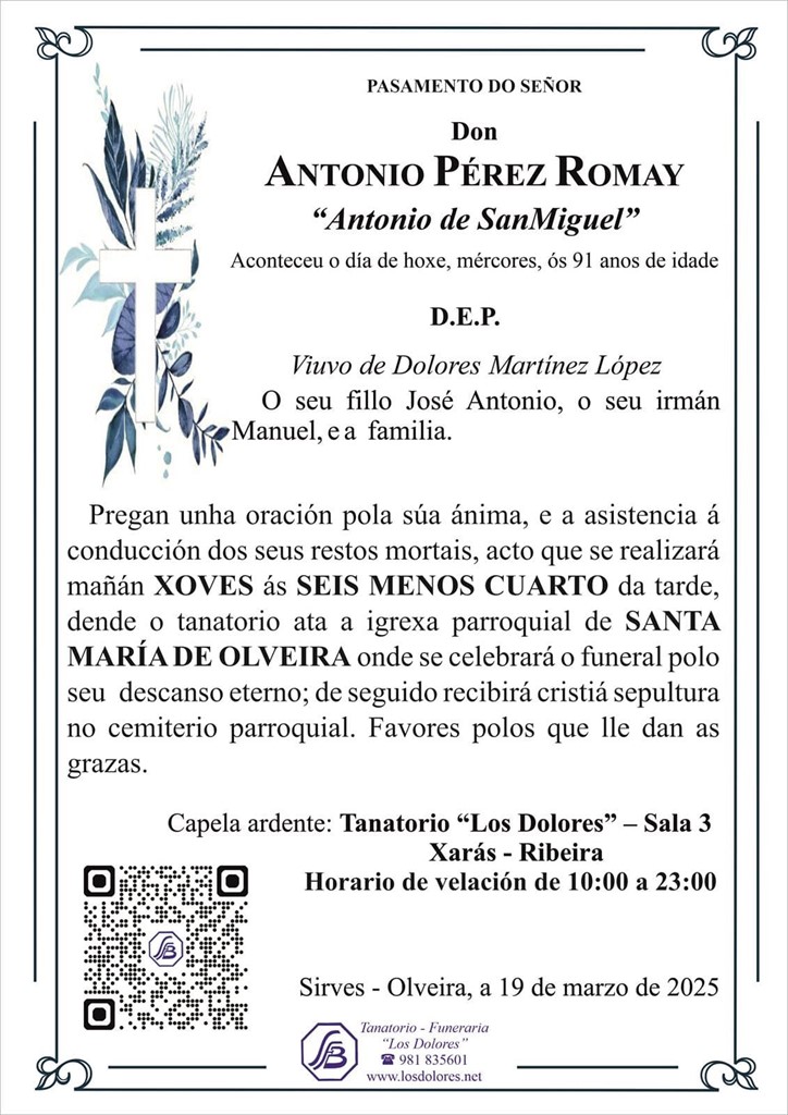 ANTONIO PÉREZ ROMAY