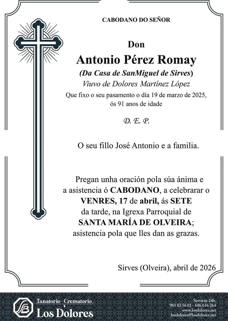 ANTONIO PÉREZ ROMAY