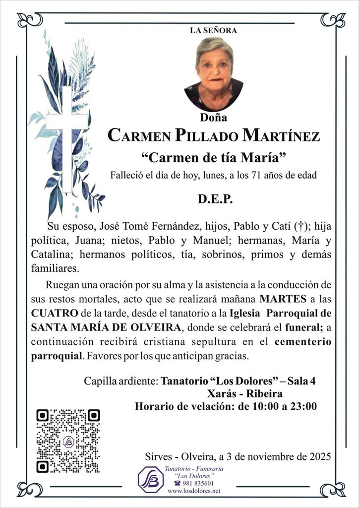 Foto principal CARMEN PILLADO MARTÍNEZ