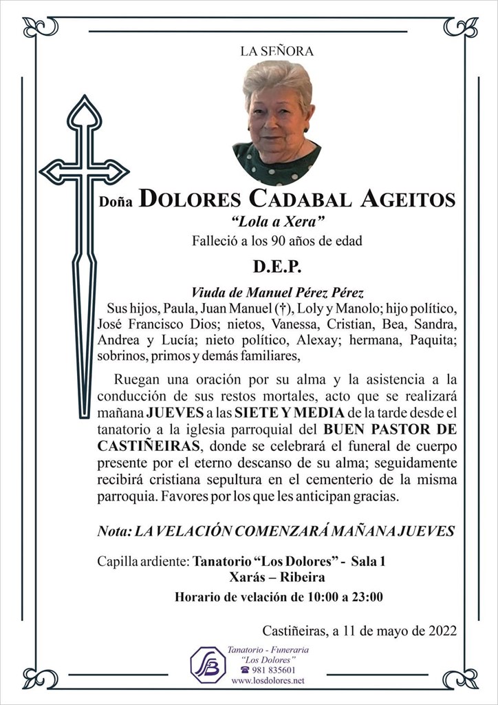 Foto principal DOLORES CADABAL AGEITOS