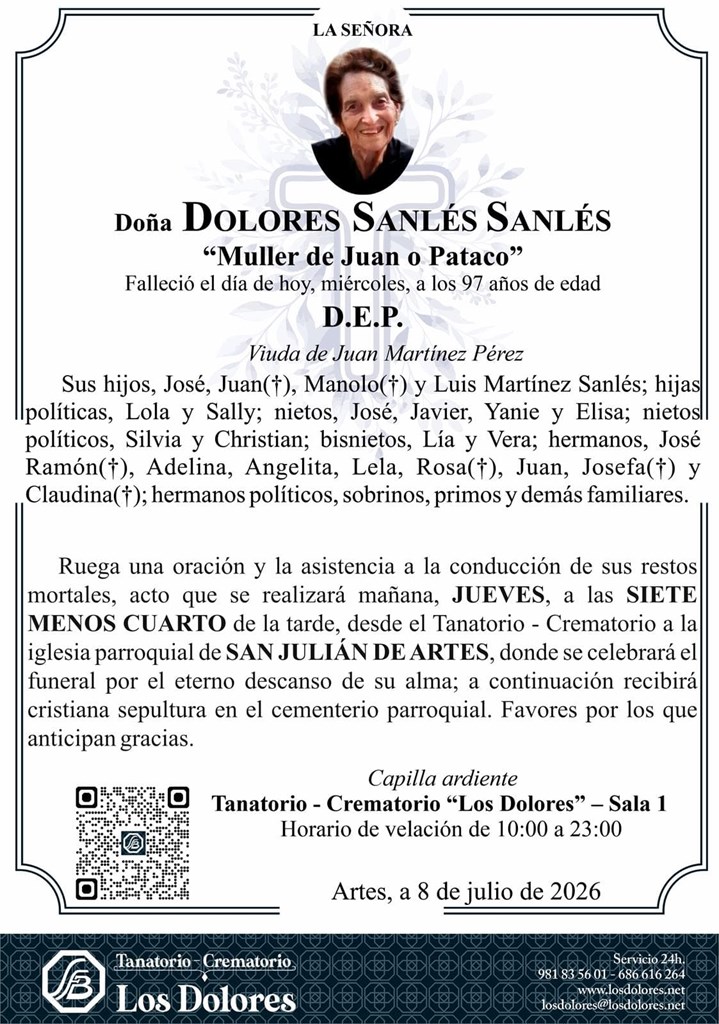 DOLORES SANLÉS SANLES