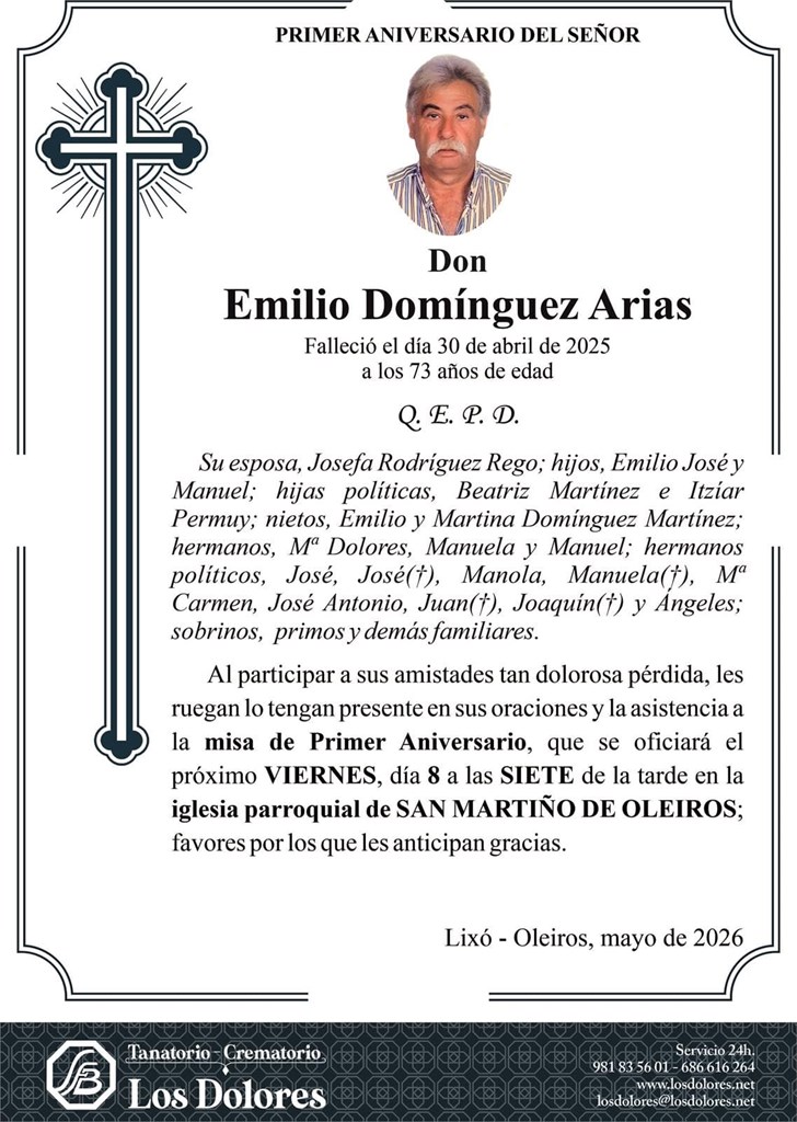 EMILIO DOMÍNGUEZ ARIAS