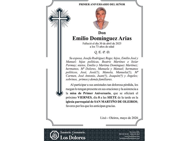 EMILIO DOMÍNGUEZ ARIAS