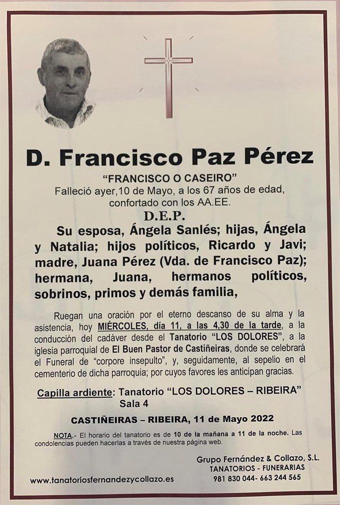 Foto principal FRANCISCO PAZ PÉREZ