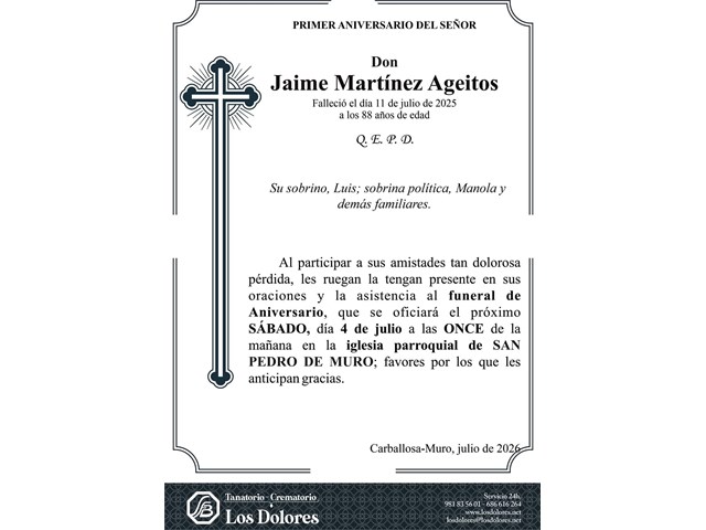JAIME MARTÍNEZ AGEITOS
