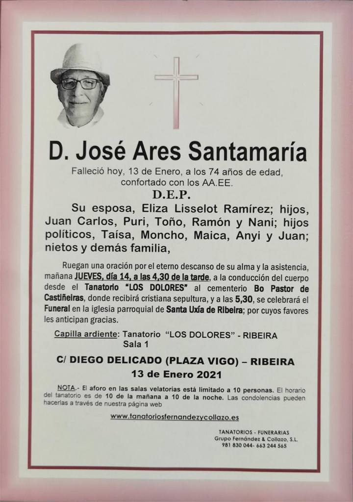 Foto principal JOSÉ ARES SANTAMARÍA