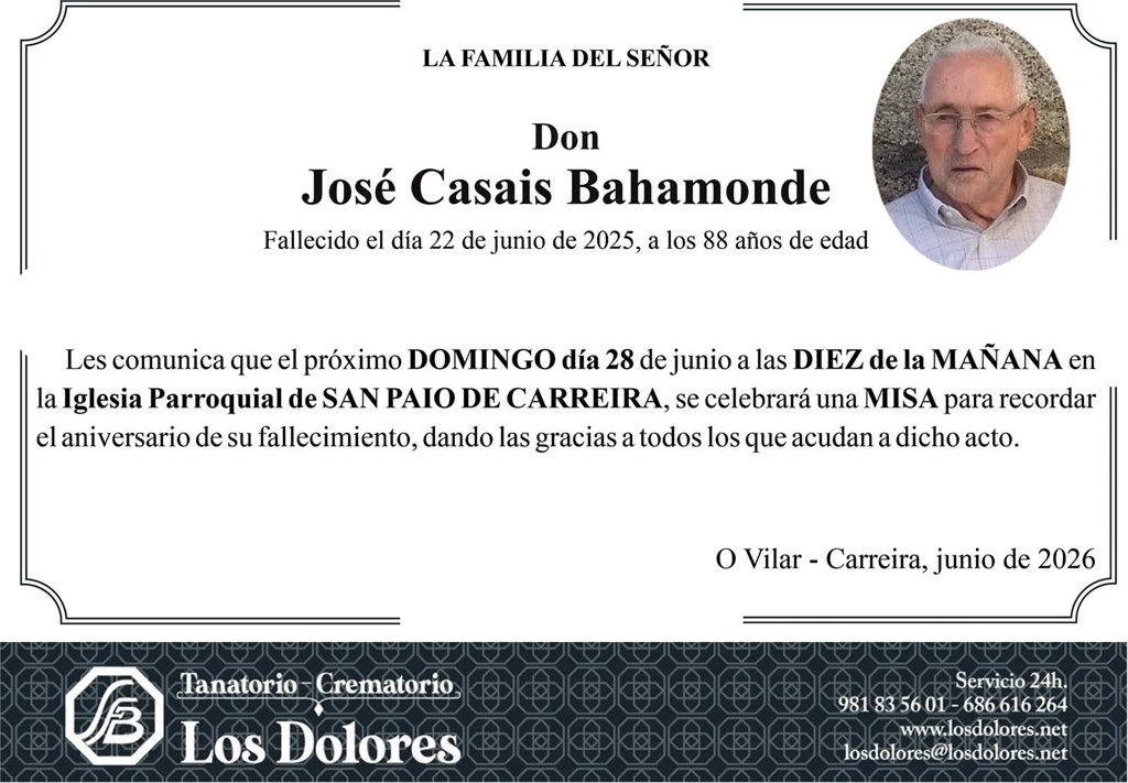 JOSÉ CASAIS BAHAMONDE