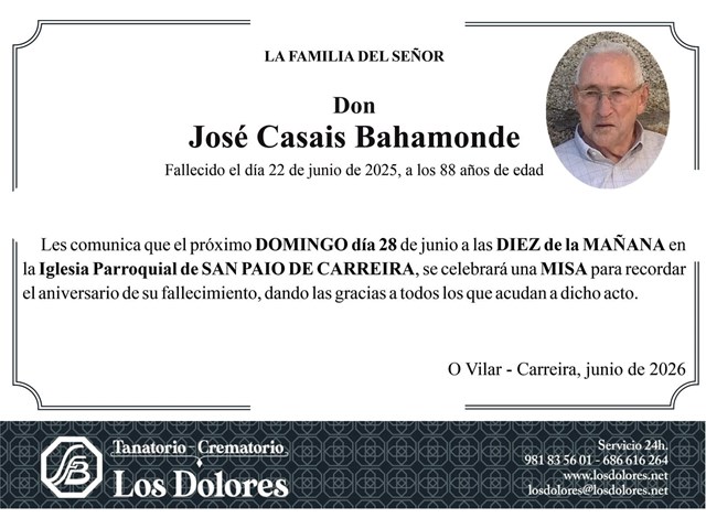JOSÉ CASAIS BAHAMONDE