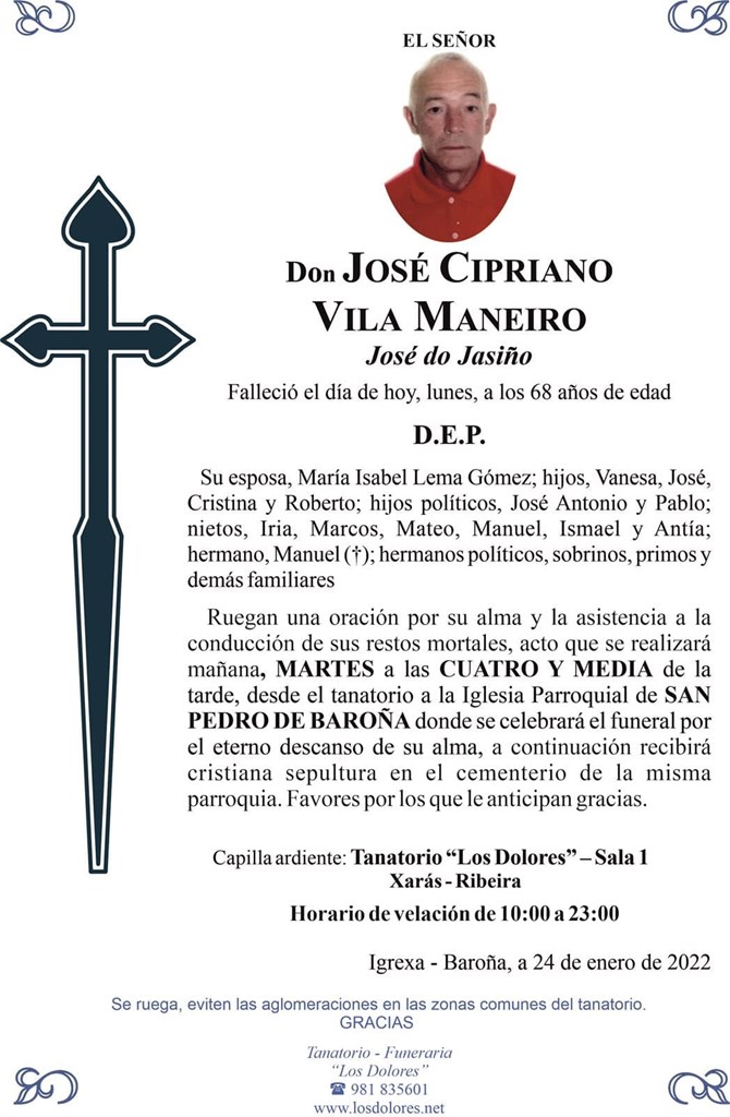 JOSÉ CIPRIANO VILA MANEIRO