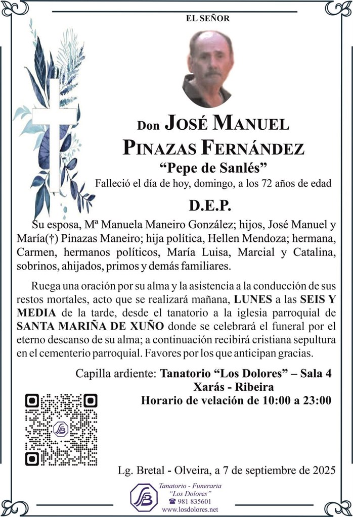 Foto secundaria JOSÉ MANUEL PINAZAS FERNÁNDEZ