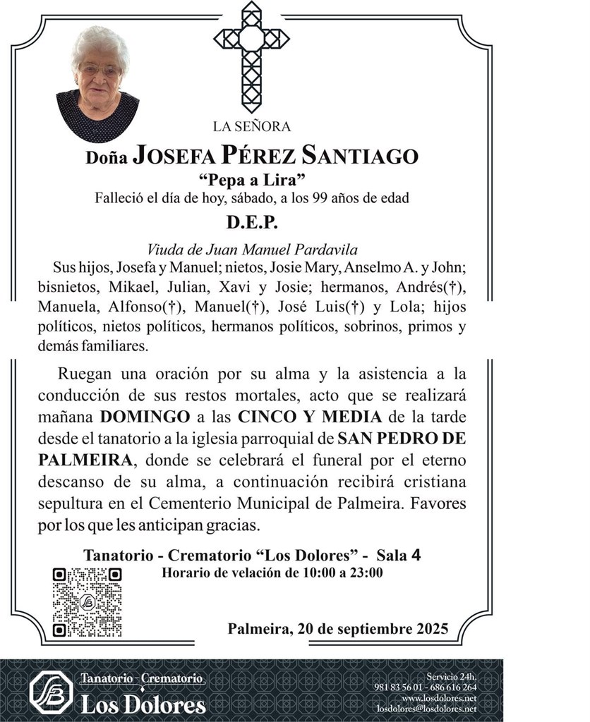 Foto principal JOSEFA PÉREZ SANTIAGO