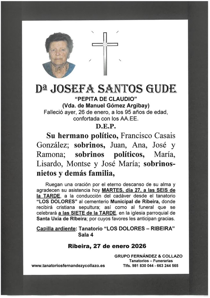 JOSEFA SANTOS GUDE