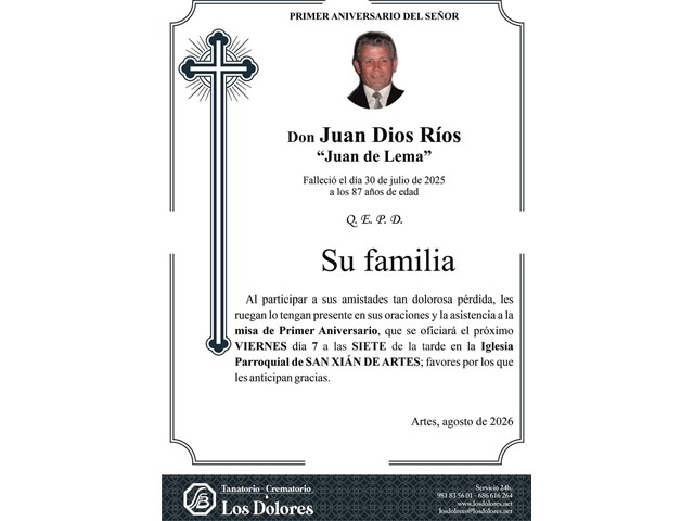 JUAN DIOS RÍOS