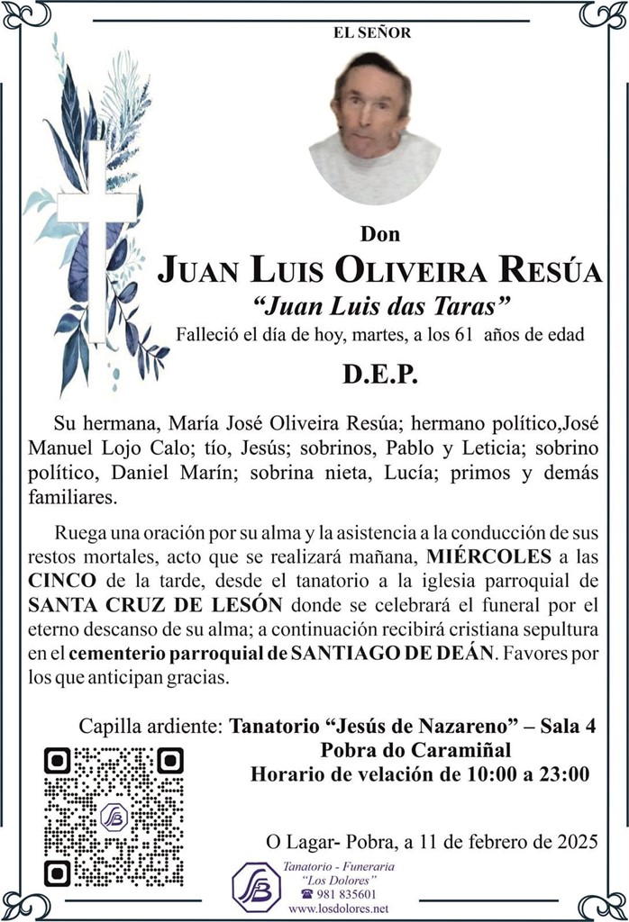 Foto principal JUAN LUIS OLIVEIRA RESÚA