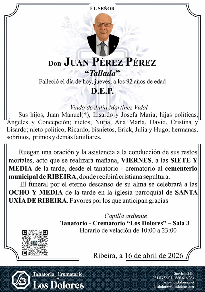 Foto secundaria JUAN PÉREZ PÉREZ