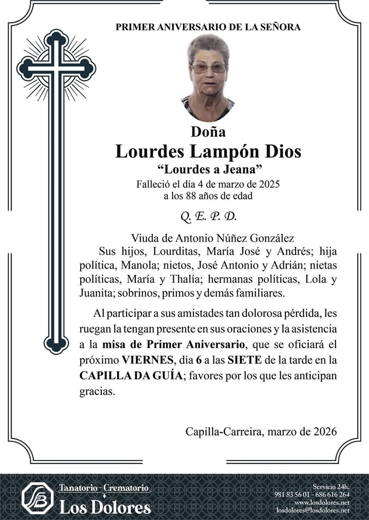 LOURDES LAMPÓN DIOS