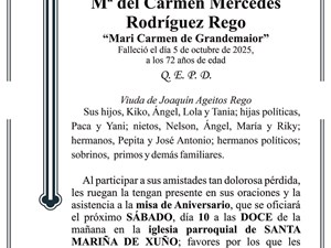 Mª DEL CARMEN MERCEDES RODRÍGUEZ REGO