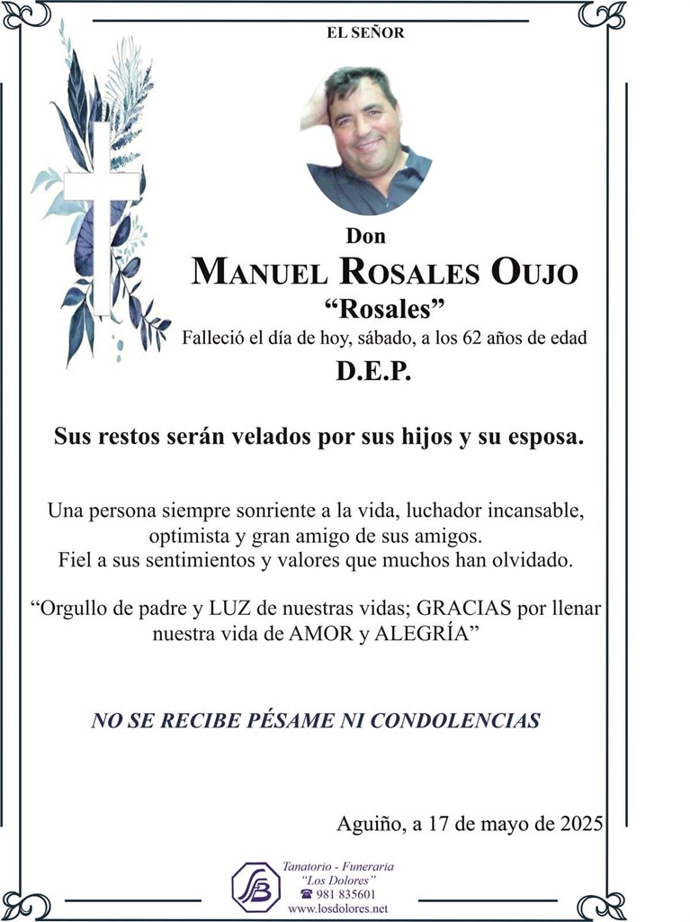 Foto principal MANUEL ROSALES OUJO