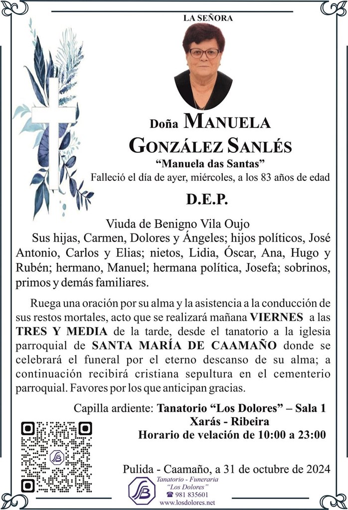 Foto principal MANUELA GONZÁLEZ SANLÉS