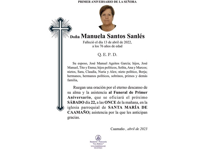 MANUELA SANTOS SANLÉS