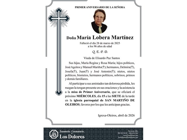 MARÍA LOBERA MARTÍNEZ 