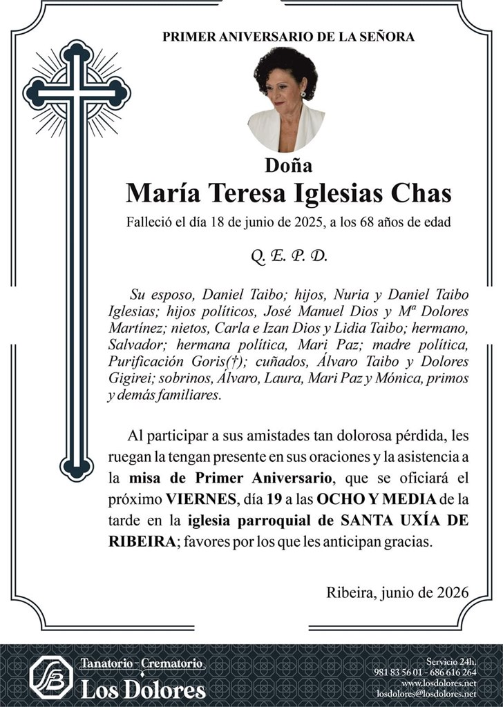 MARÍA TERESA IGLESIAS CHAS