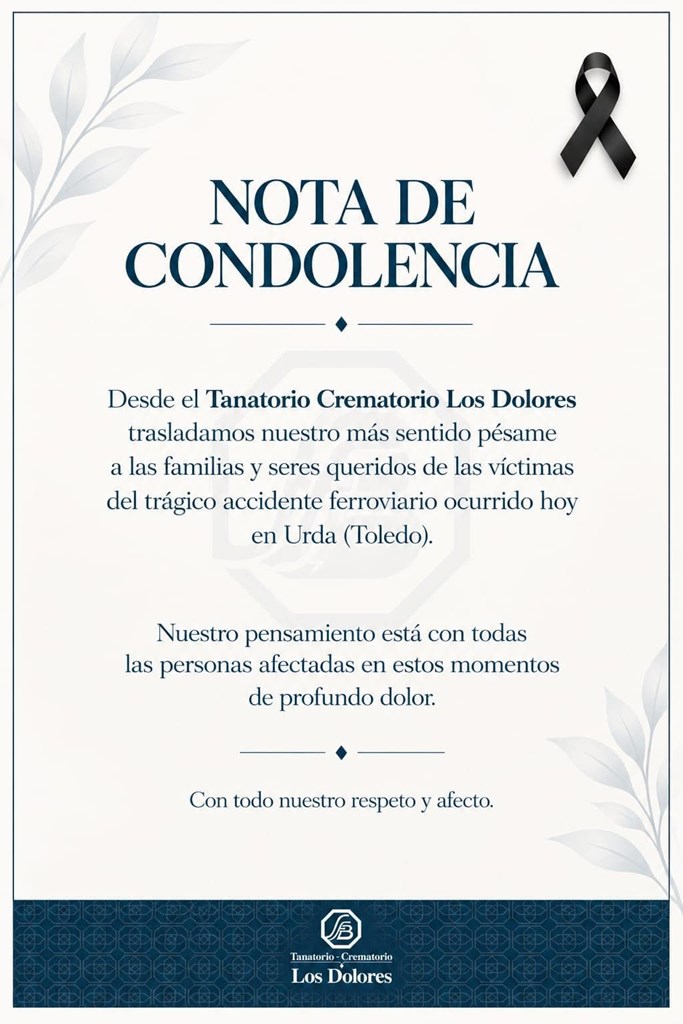 NUESTRO MÁS SENTIDO PÉSAME