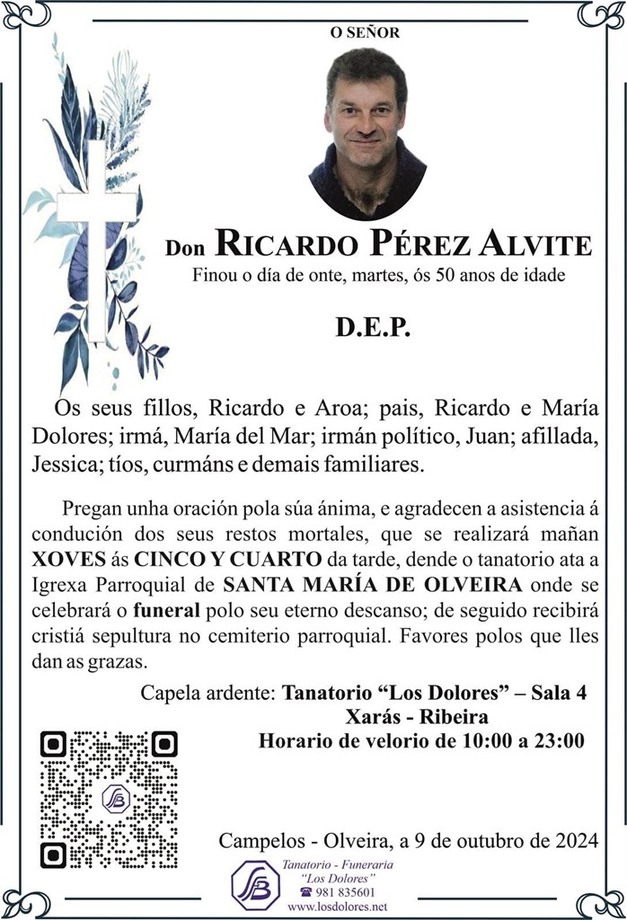 Foto principal RICARDO PÉREZ ALVITE