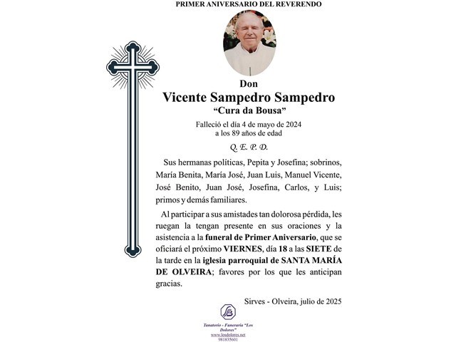 VICENTE SAMPEDRO SAMPEDRO